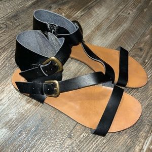 Gladiator sandal, black, 8.5